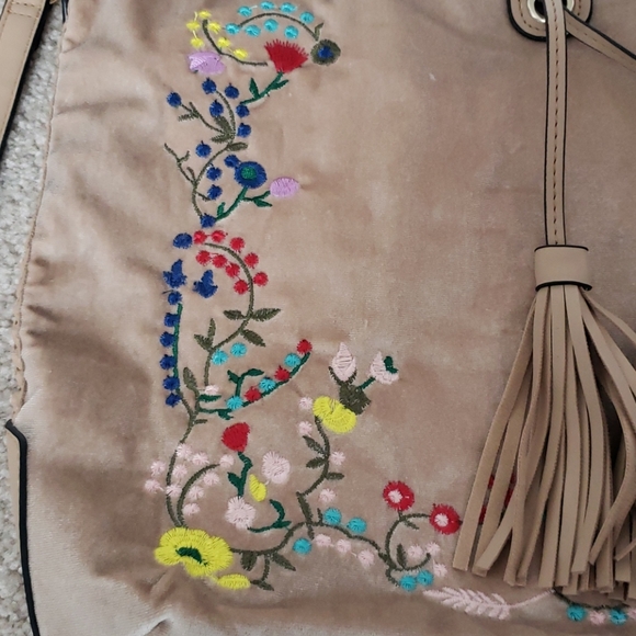 Velvet embroidered back pack/purse/bag - Picture 2 of 11
